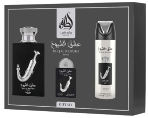 Lattafa Ishq Al Shuyukh Silver GIFT SET